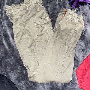 green cargo pants